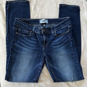 PAIGE Women's Dark Blue Skinny Jeans